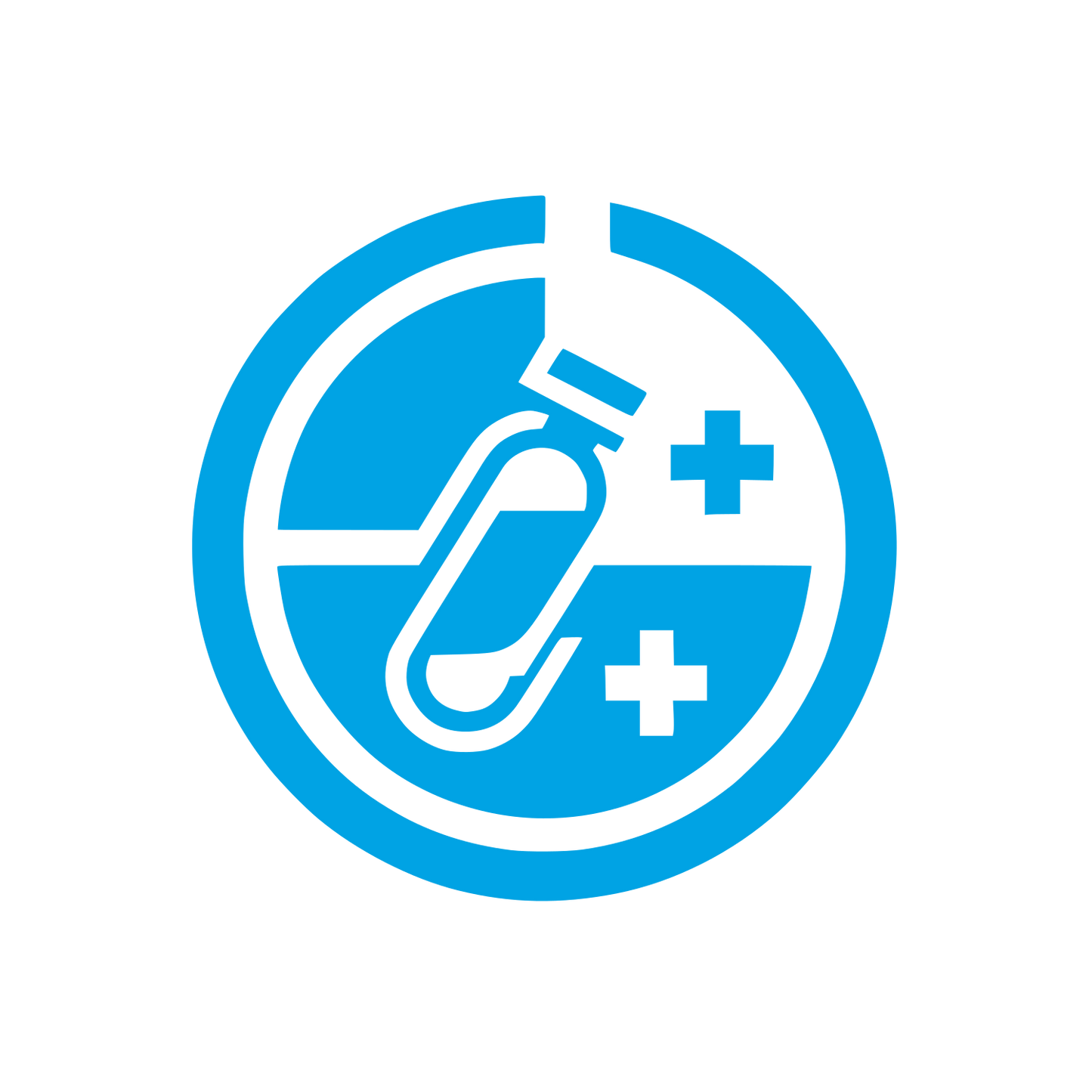 Medical Supplies Logo #00a3e4