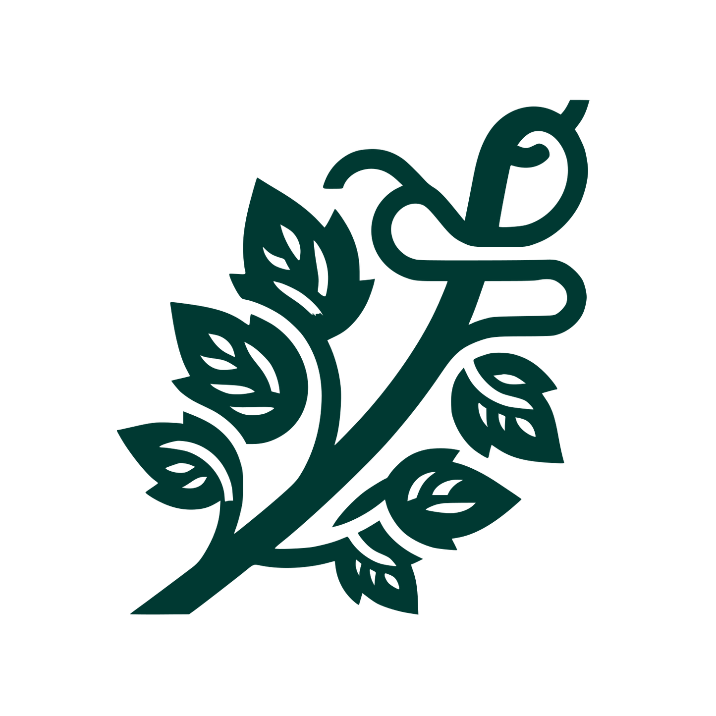 Botanical Themed Logo #003932