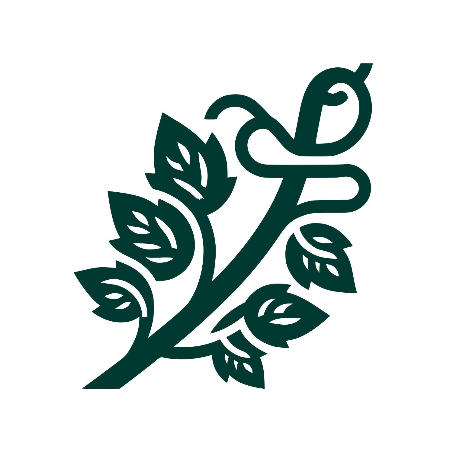 Botanical Themed Logo #003932