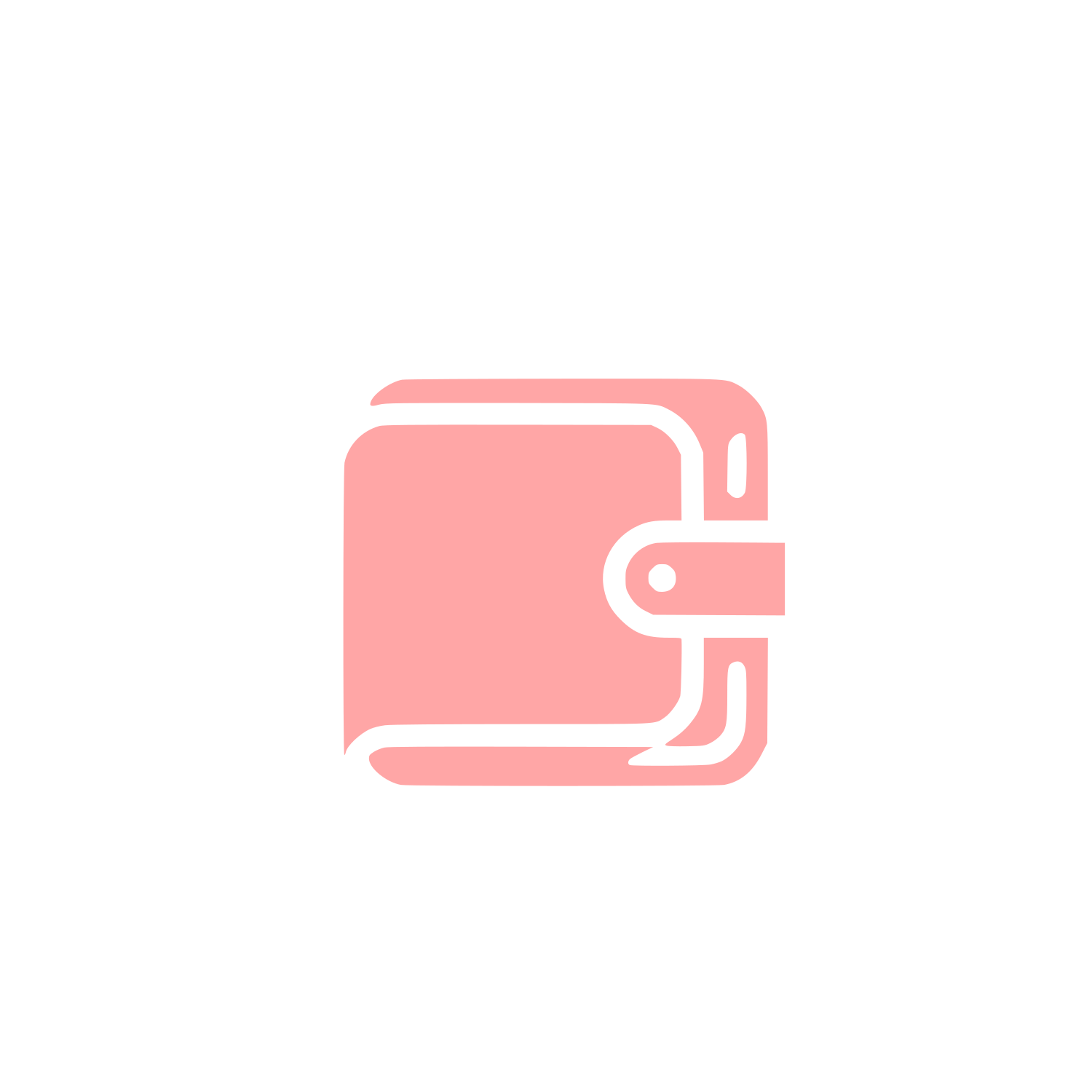 Wallet Brand Logo #ffa6a6