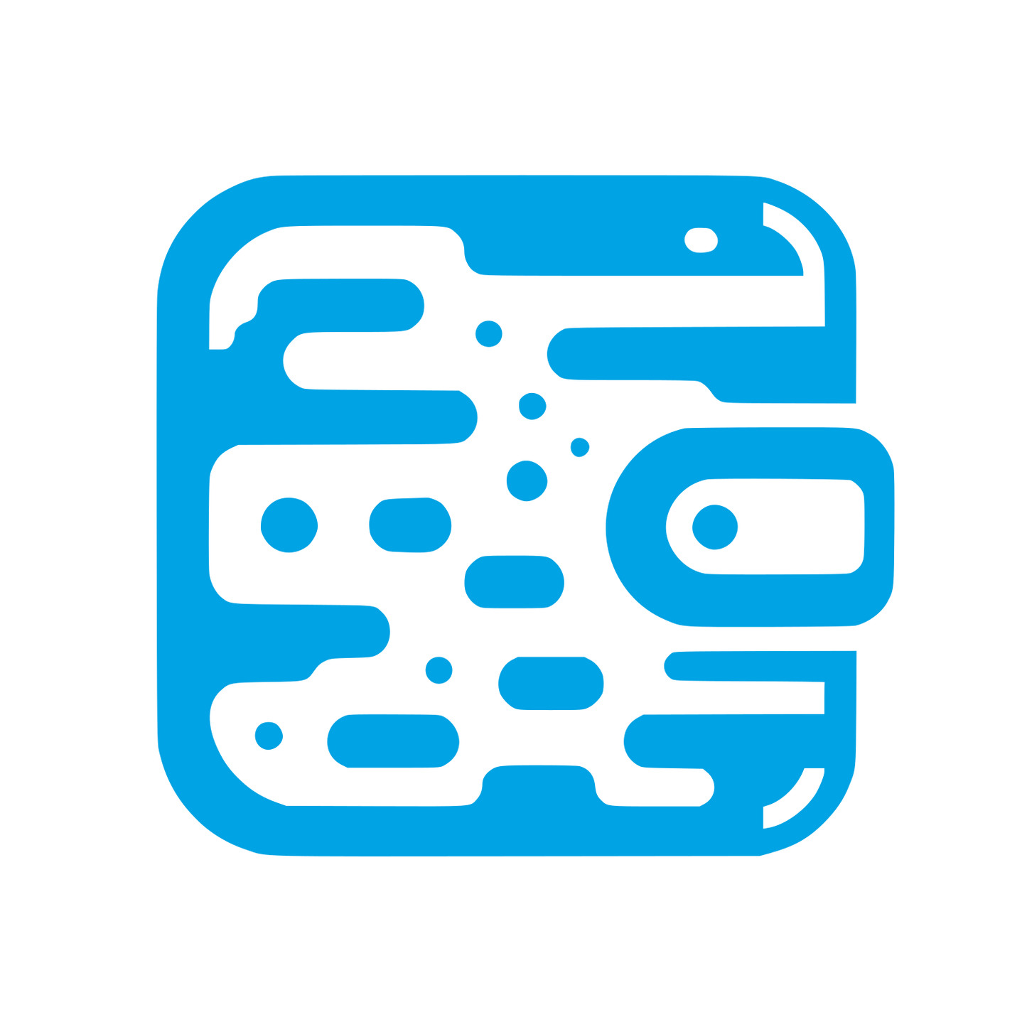 Wallet Circuitry Logo #00a3e4