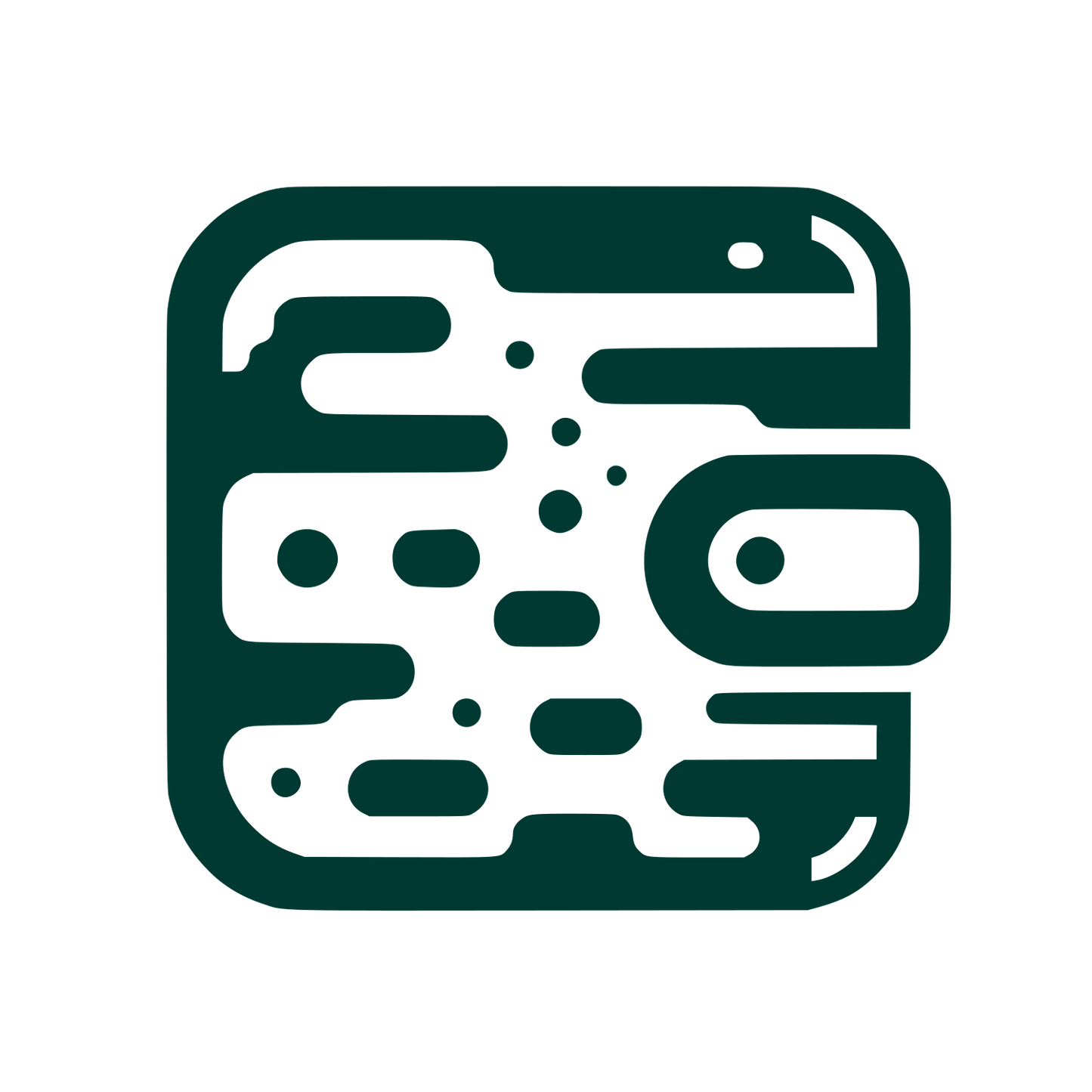 Wallet Circuitry Logo #003932
