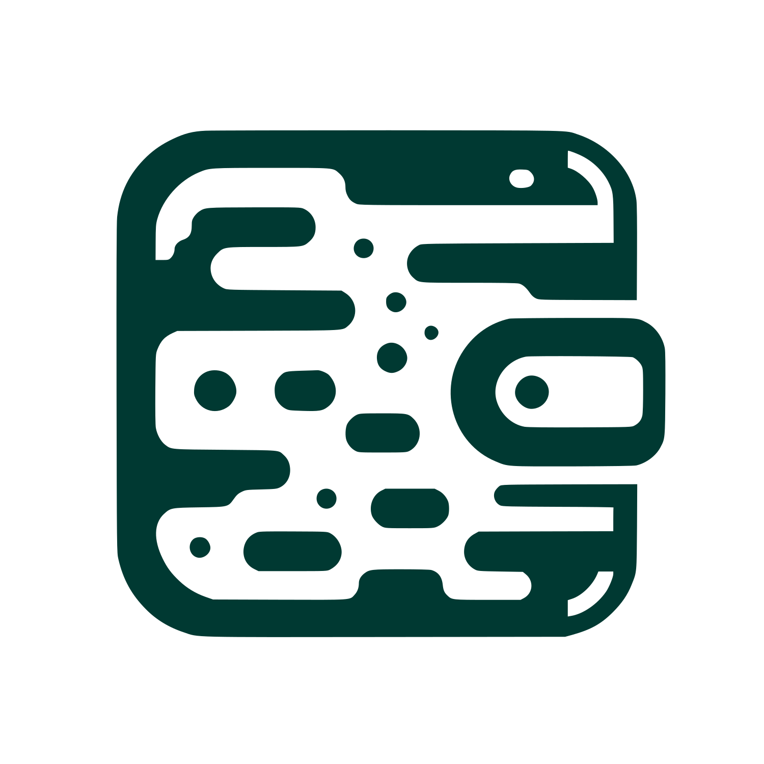 Wallet Circuitry Logo #003932