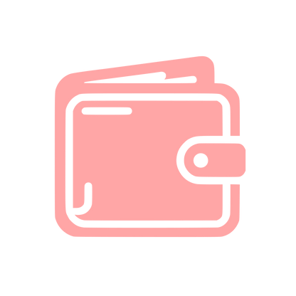 Wallet Logo Design #ffa6a6