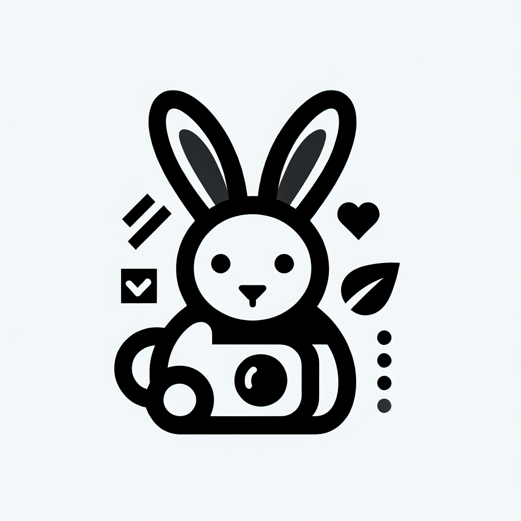 Rabbit with Symbols Logo