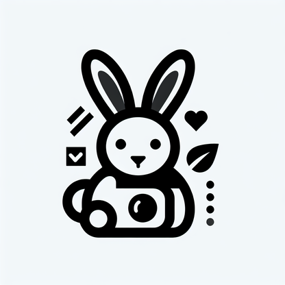 Rabbit with Symbols Logo