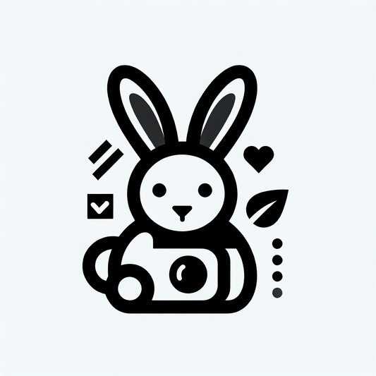 Rabbit with Symbols Logo