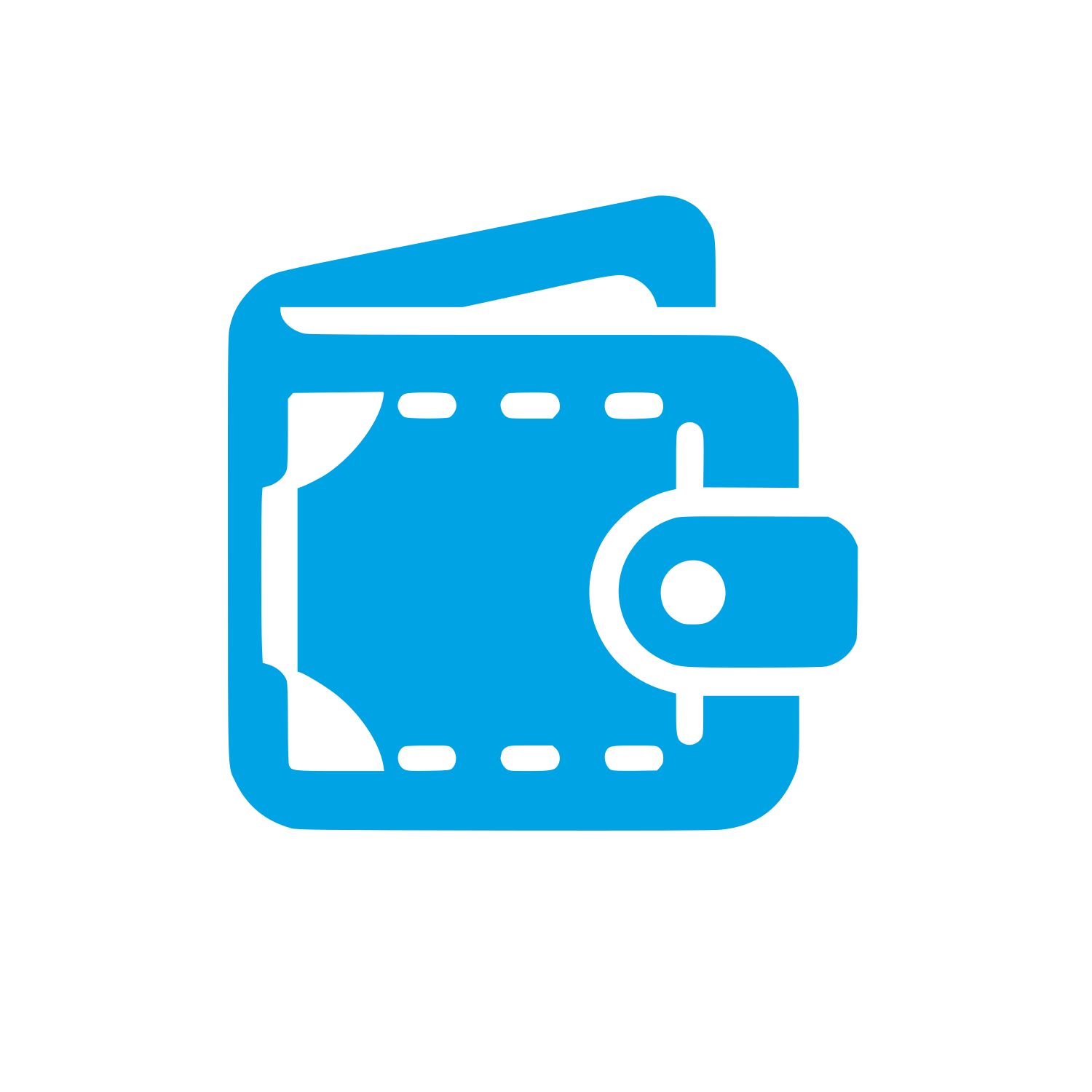 Wallet Security Logo #00a3e4