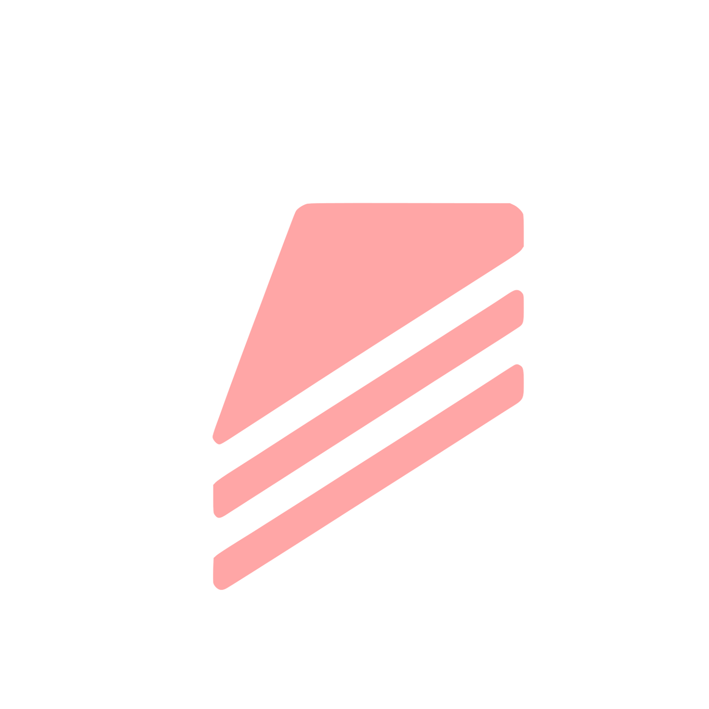 Abstract Triangle Logo #ffa6a6