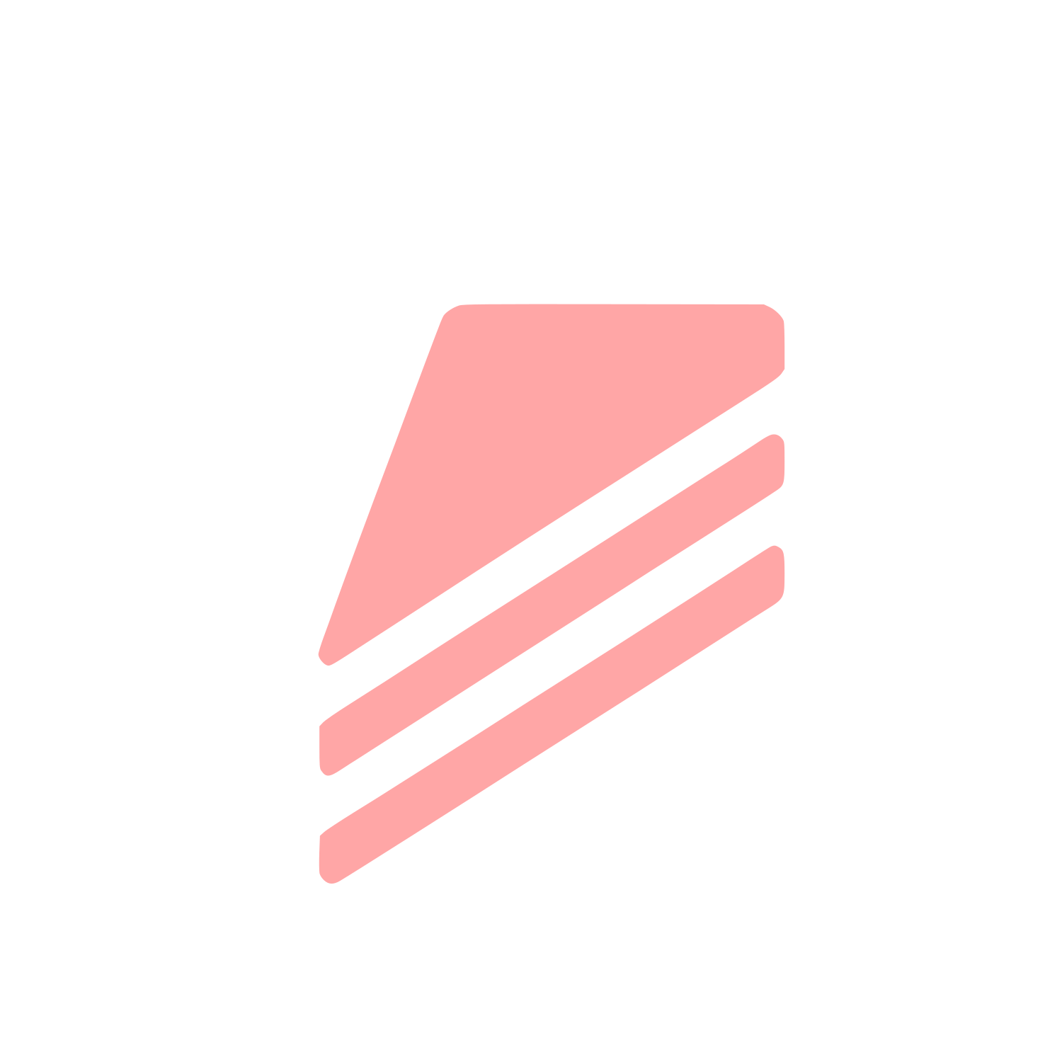 Abstract Triangle Logo #ffa6a6