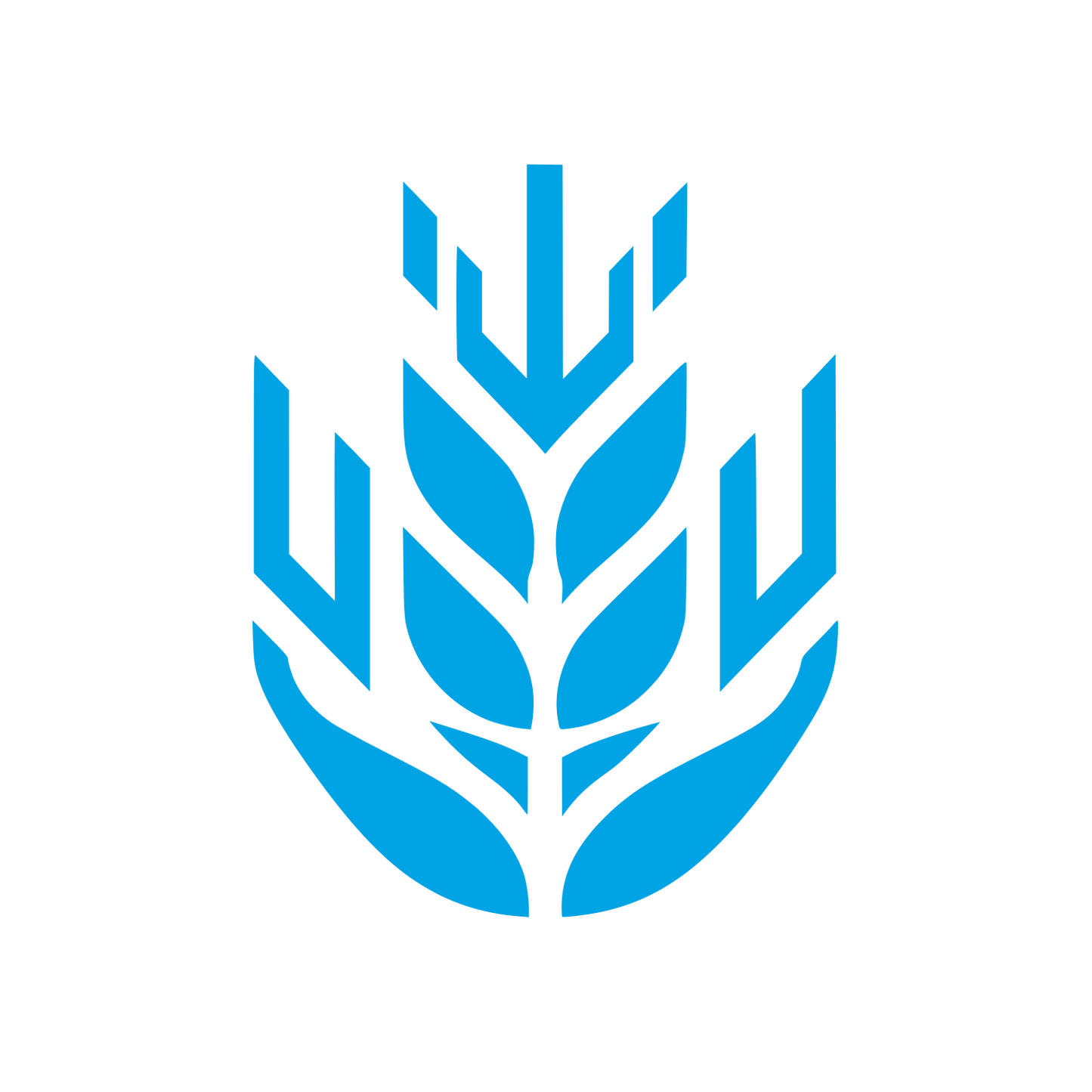 Wheat Logo #00a3e4