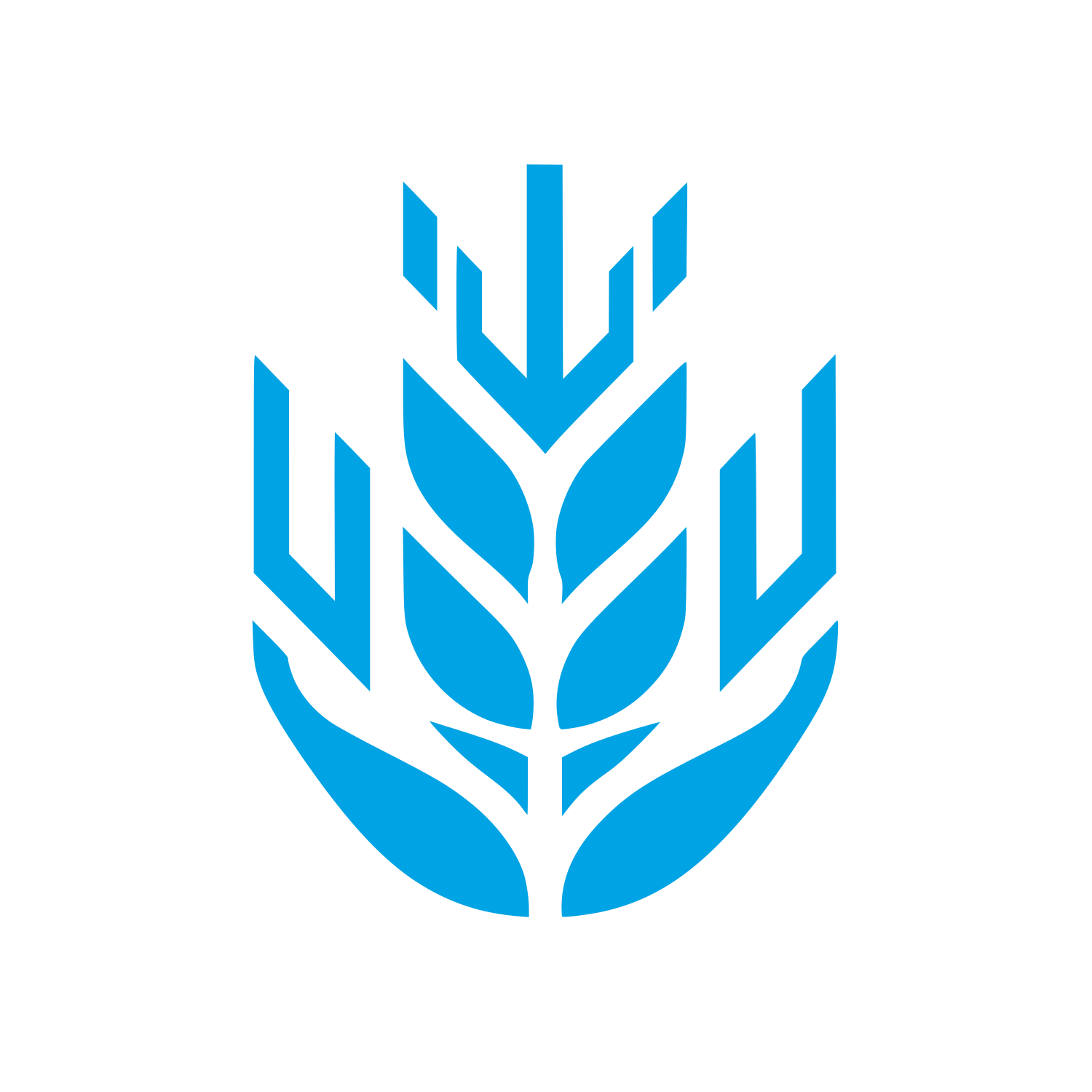 Wheat Logo #00a3e4