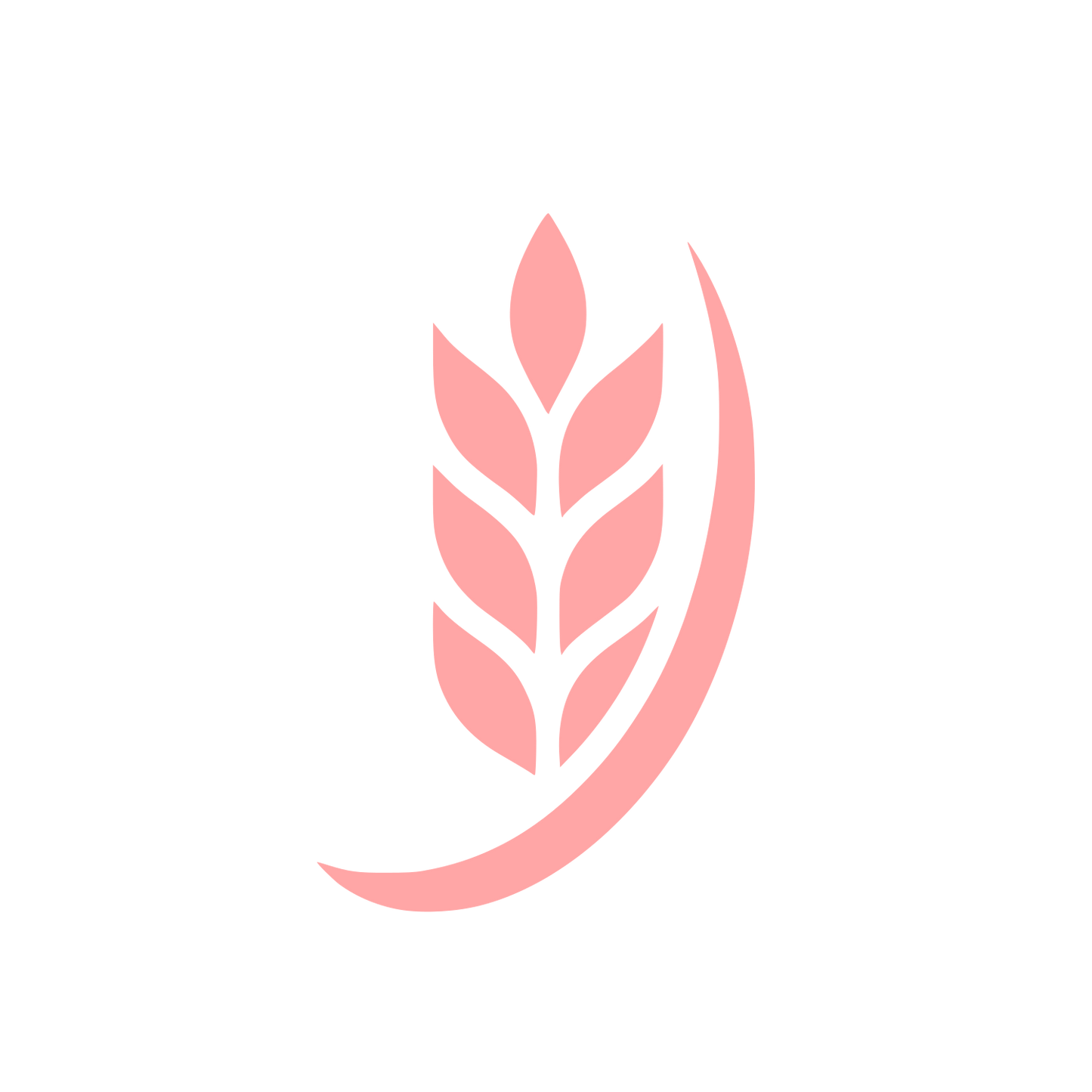 Agricultural Wheat Logo #ffa6a6