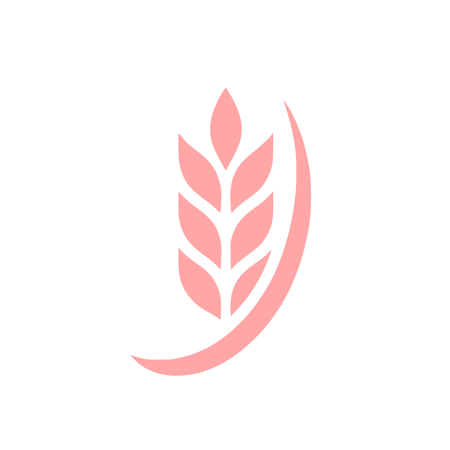 Agricultural Wheat Logo #ffa6a6