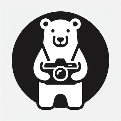 Photographer Bear Logo