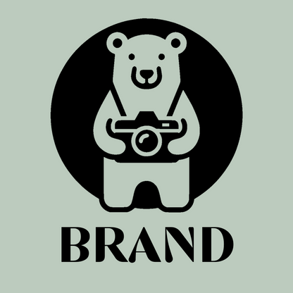 Photographer Bear Logo preview