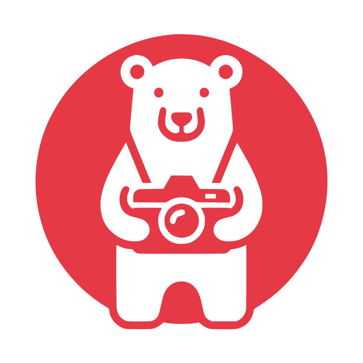 Photographer Bear Logo #E63946