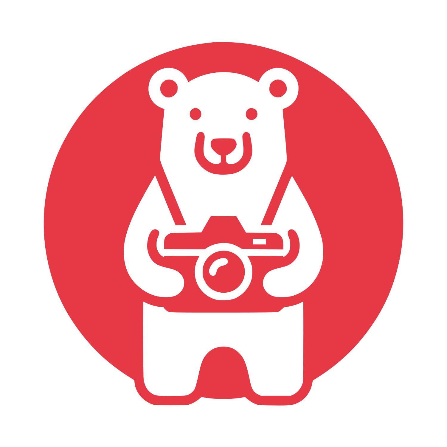 Photographer Bear Logo #E63946