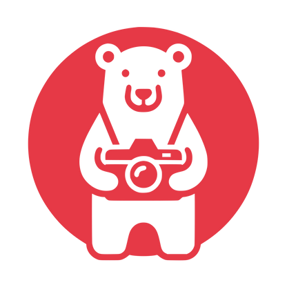 Photographer Bear Logo #E63946