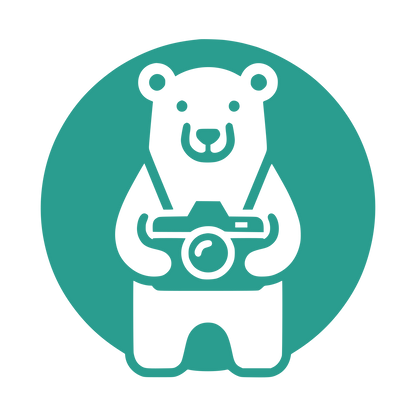Photographer Bear Logo #2A9D8F