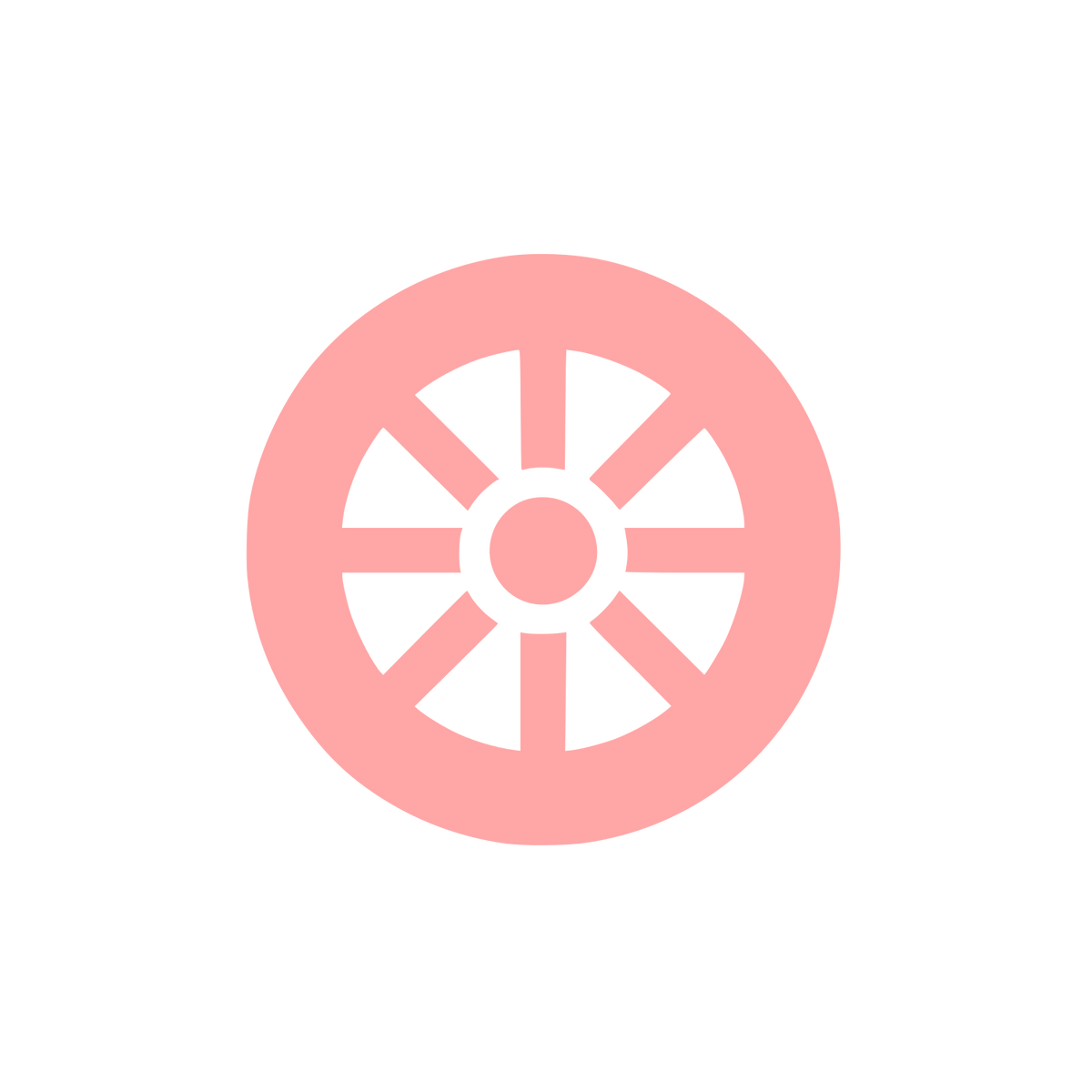 Simplified Wheel Logo #ffa6a6