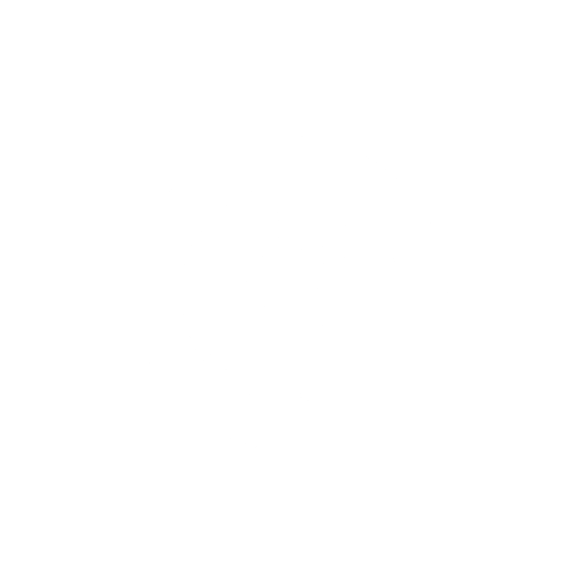 Simplified Wheel Logo #ffffff