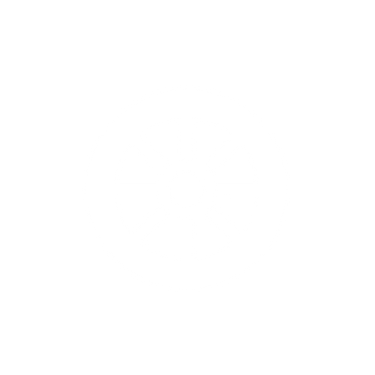 Simplified Wheel Logo #ffffff