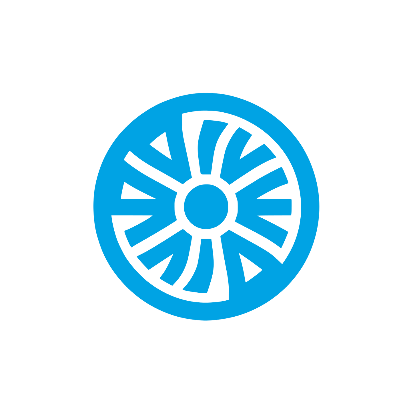 Wheel Logo #00a3e4