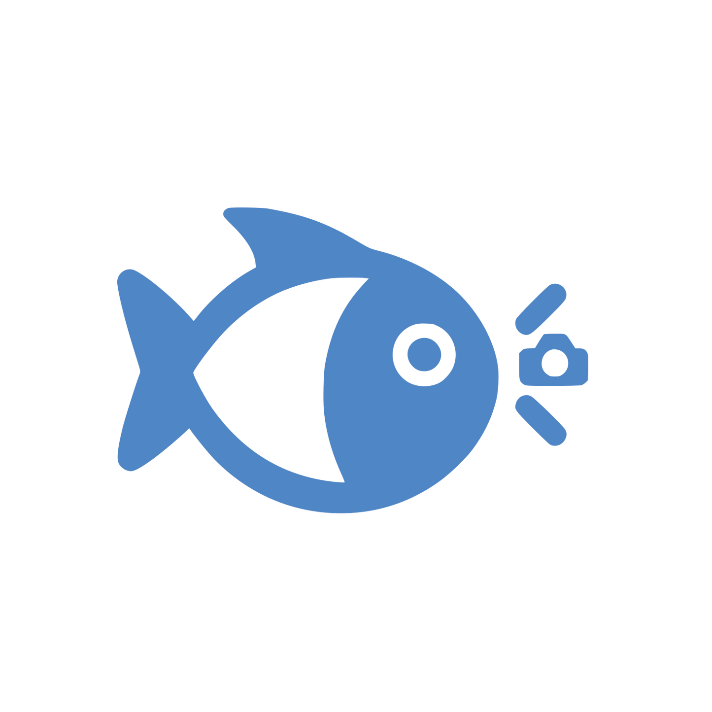 Fish Camera Logo #4F86C6