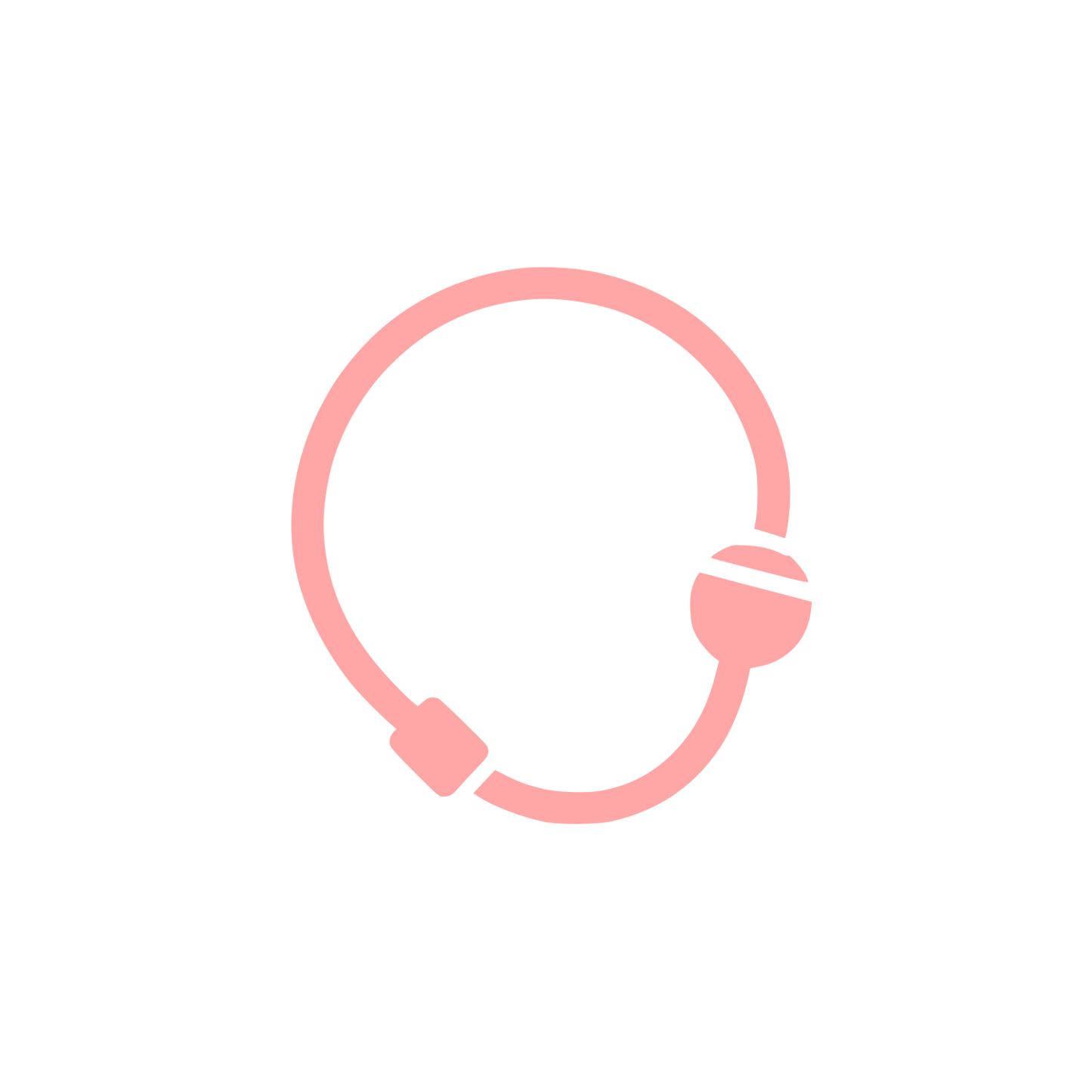 Circle Headset Logo #ffa6a6