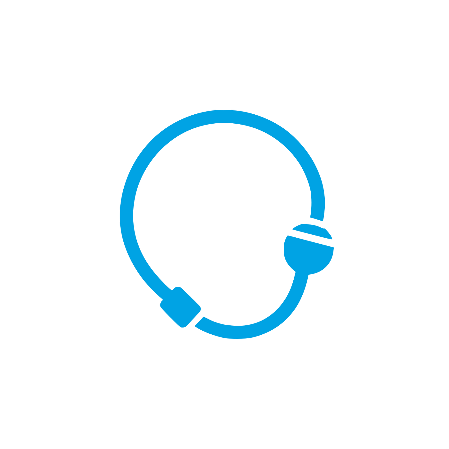 Circle Headset Logo #00a3e4