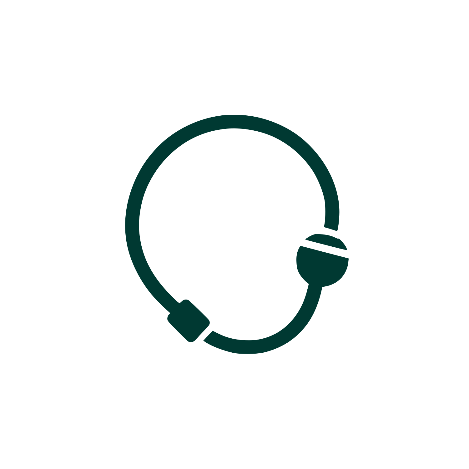 Circle Headset Logo #003932