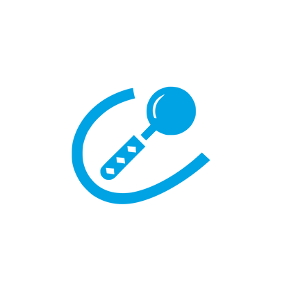 Creative Microphone Logo #00a3e4