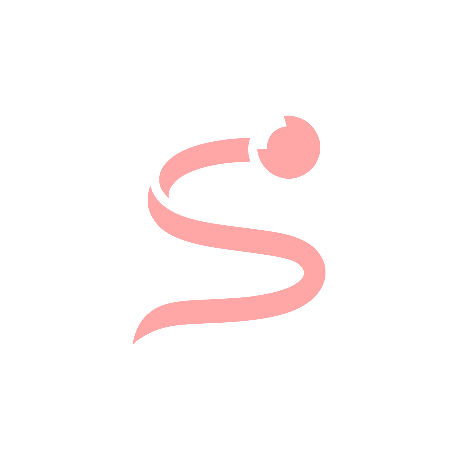 Serpentine Logo Design #ffa6a6