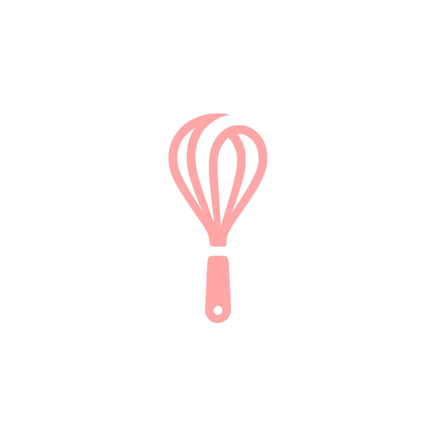 Whisk Utensil Logo #ffa6a6