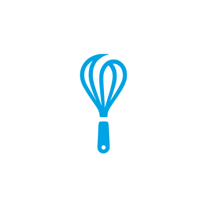 Whisk Utensil Logo #00a3e4