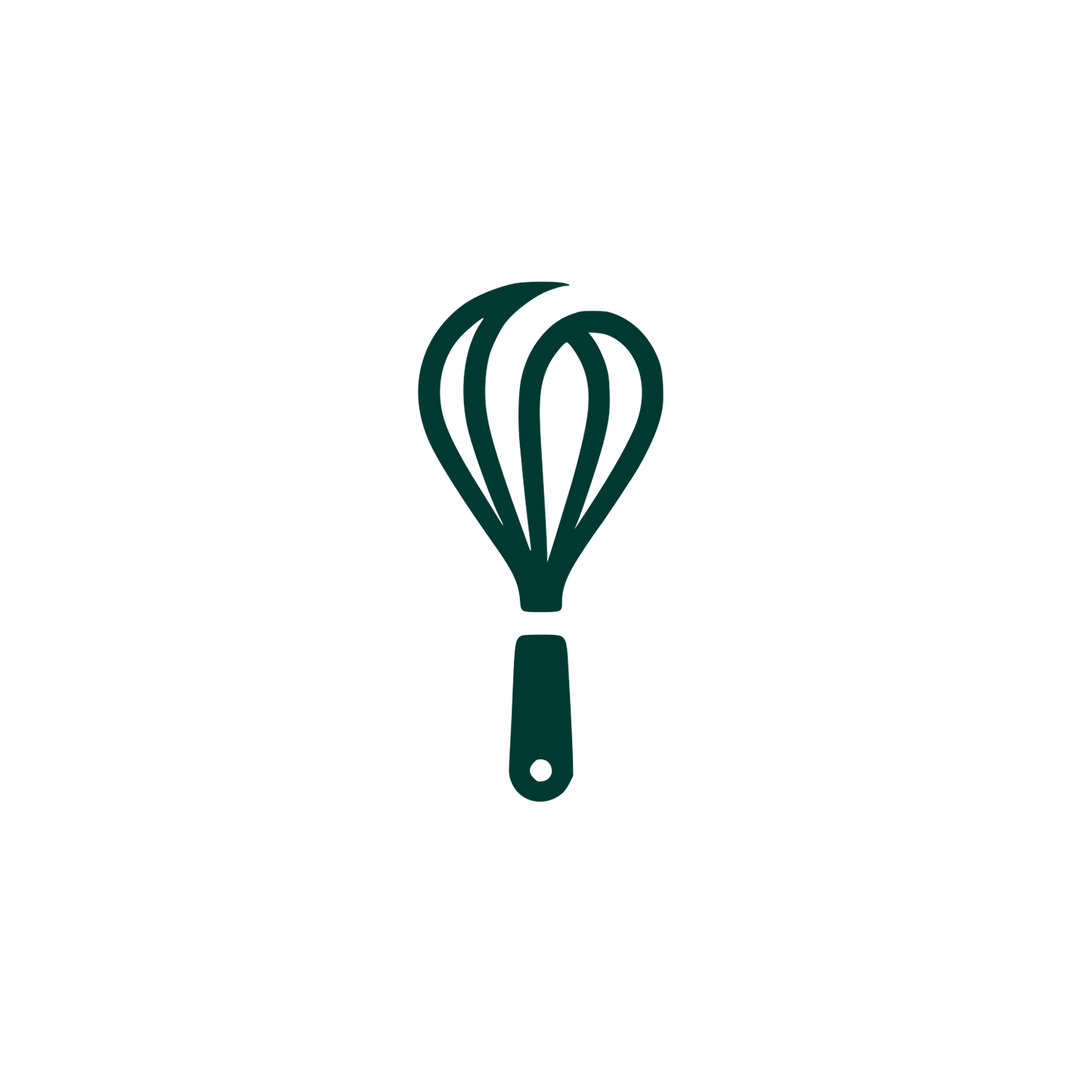 Whisk Utensil Logo #003932