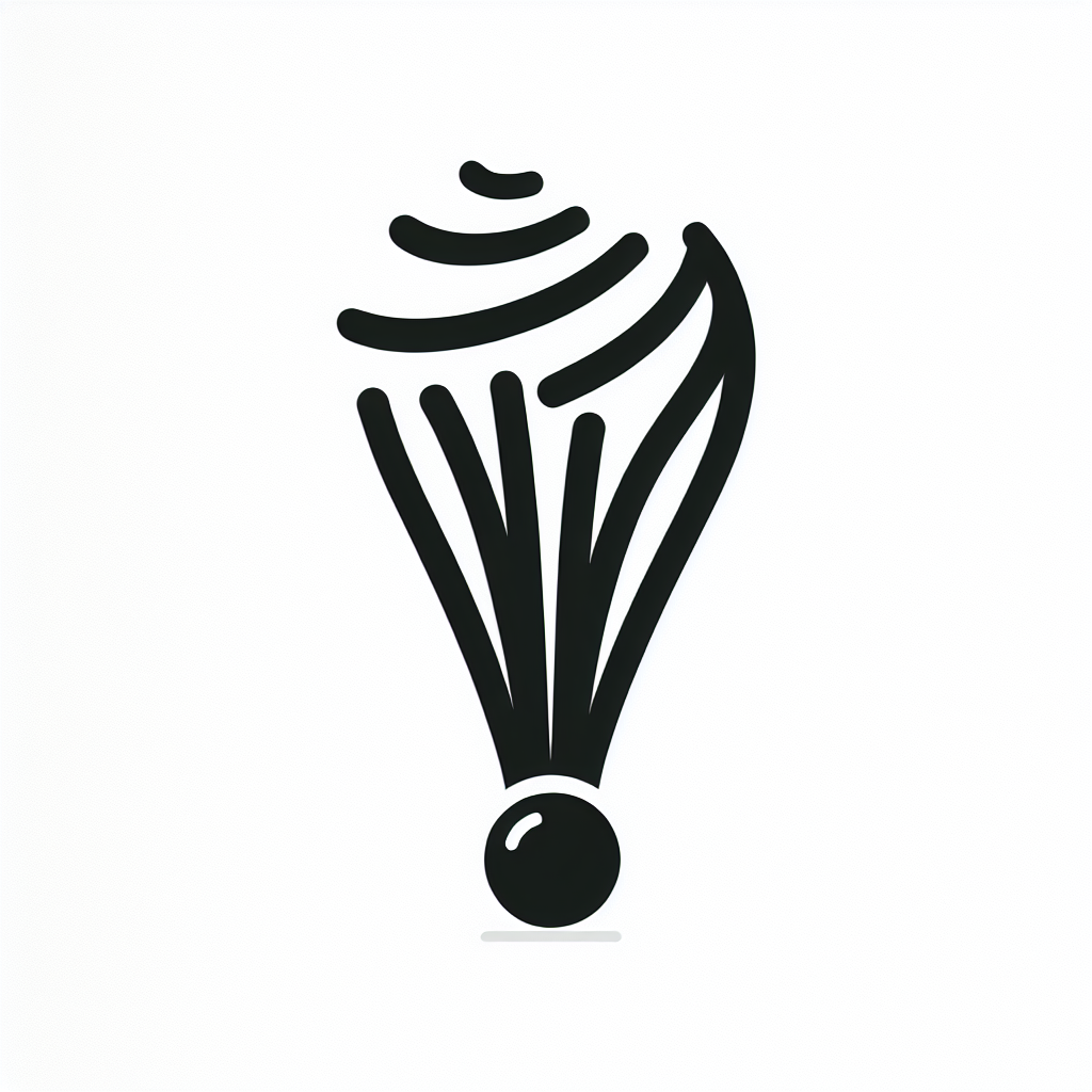 Shuttlecock Logo Design