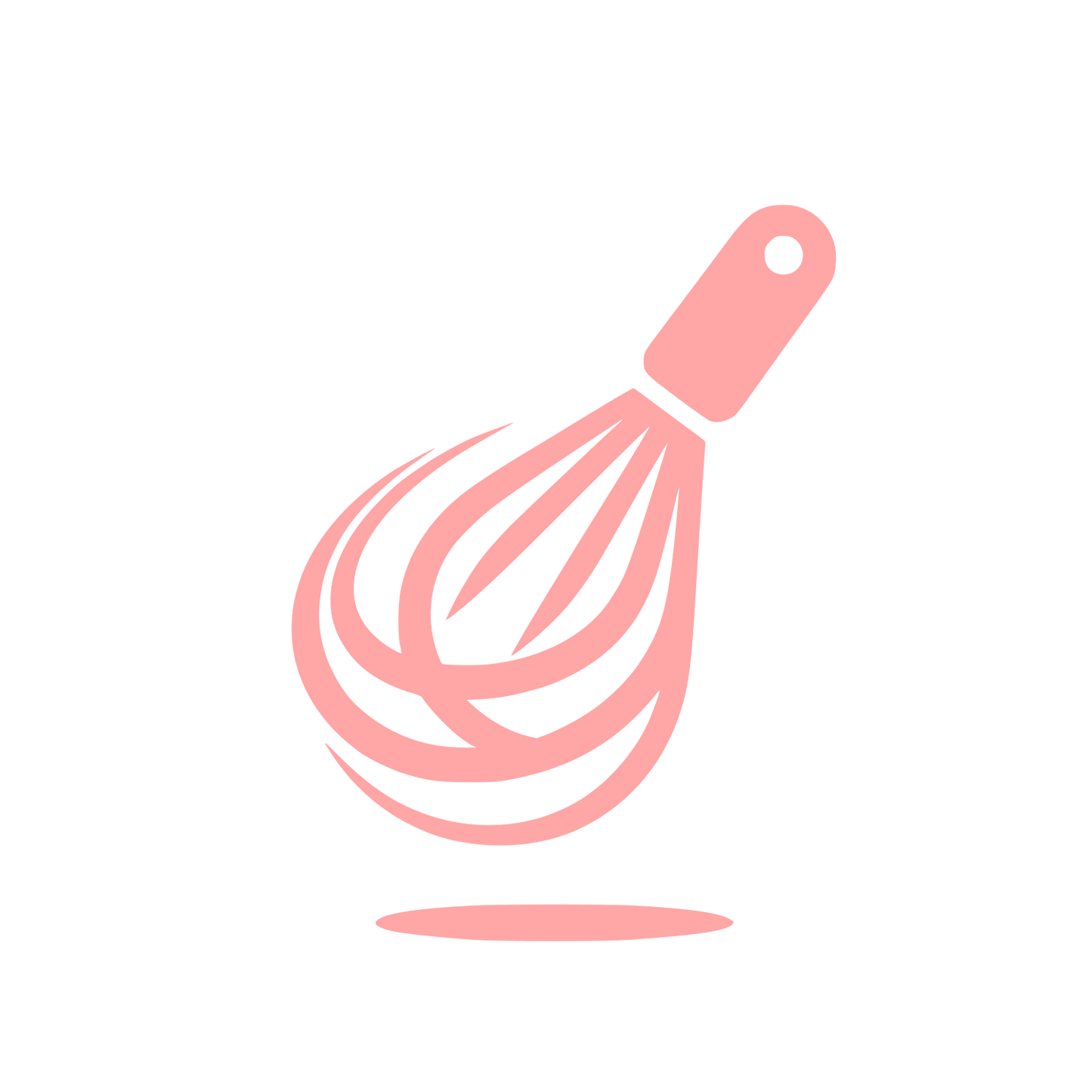 Whisk Logo Design #ffa6a6