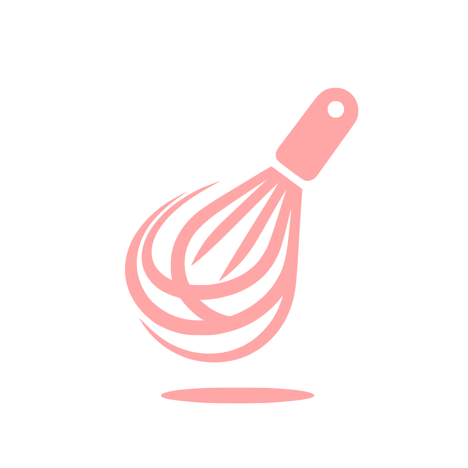 Whisk Logo Design #ffa6a6