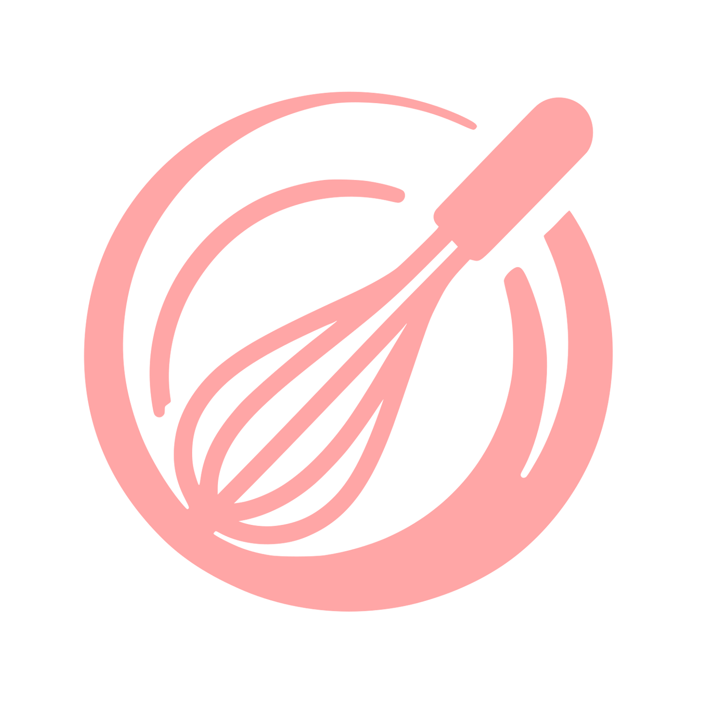 Whisk Circle Logo #ffa6a6
