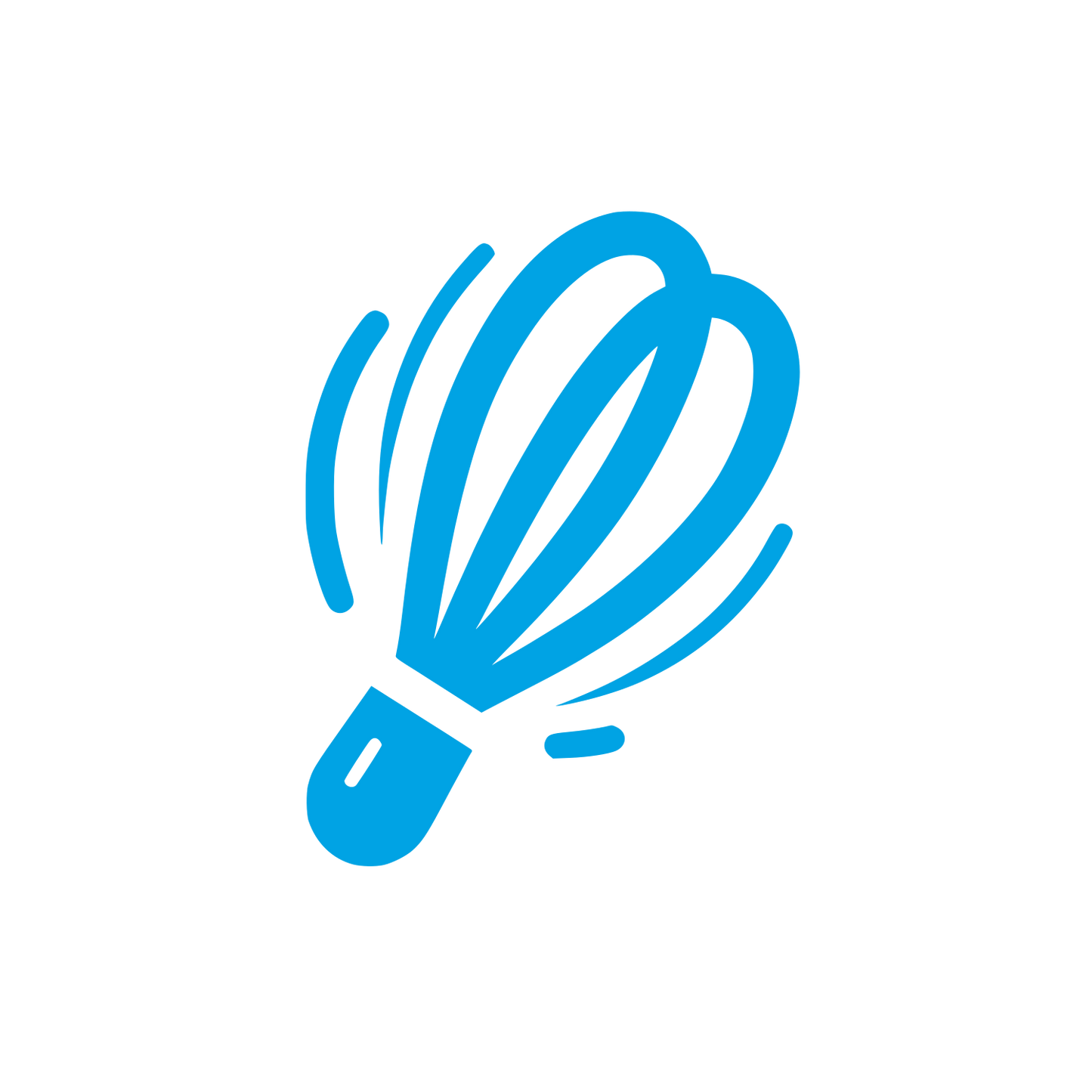 Shuttlecock Logo #00a3e4