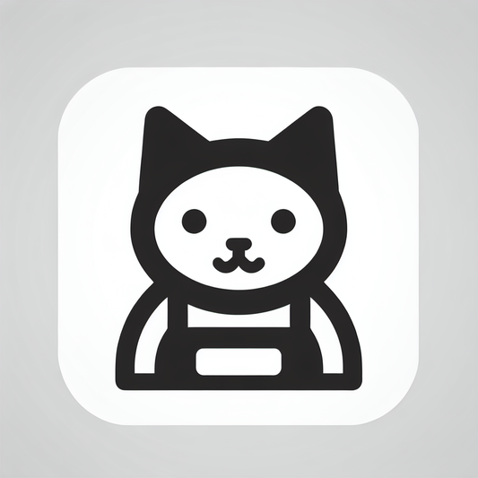 Cartoon Cat Face Logo
