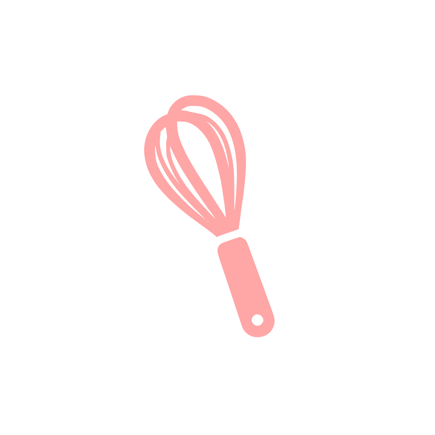 Whisk Cooking Logo #ffa6a6
