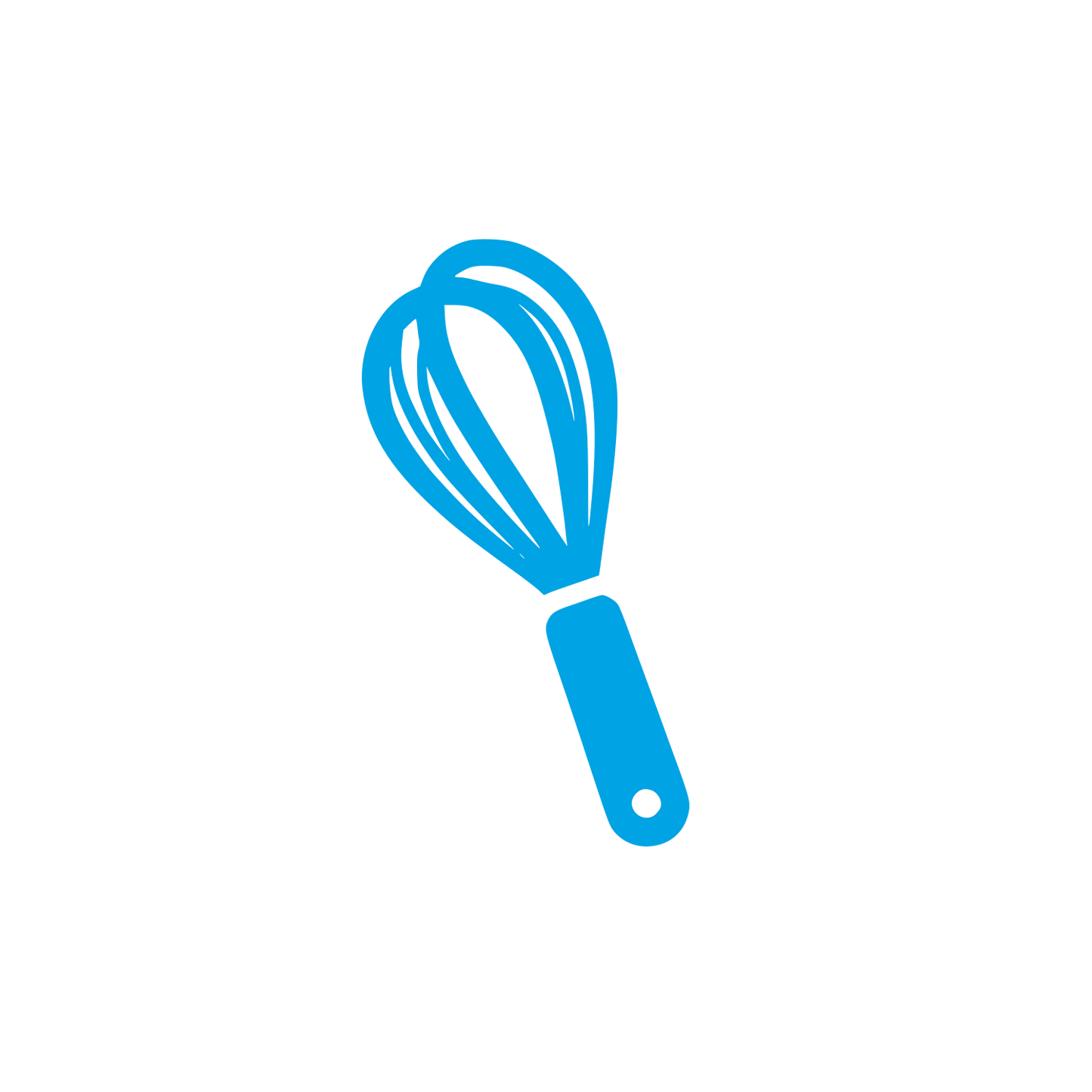 Whisk Cooking Logo #00a3e4