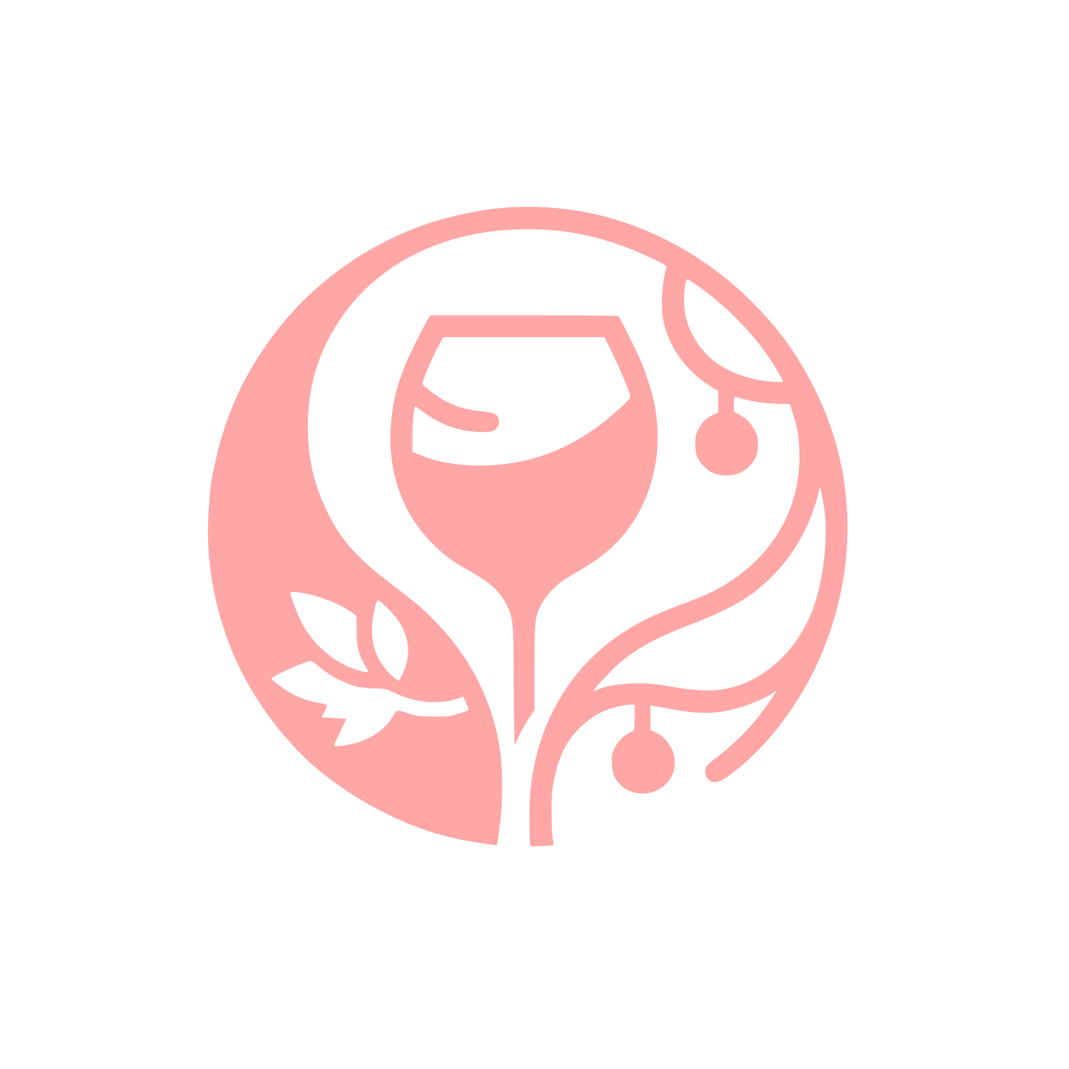 Wine Themed Logo #ffa6a6