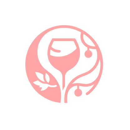 Wine Themed Logo #ffa6a6