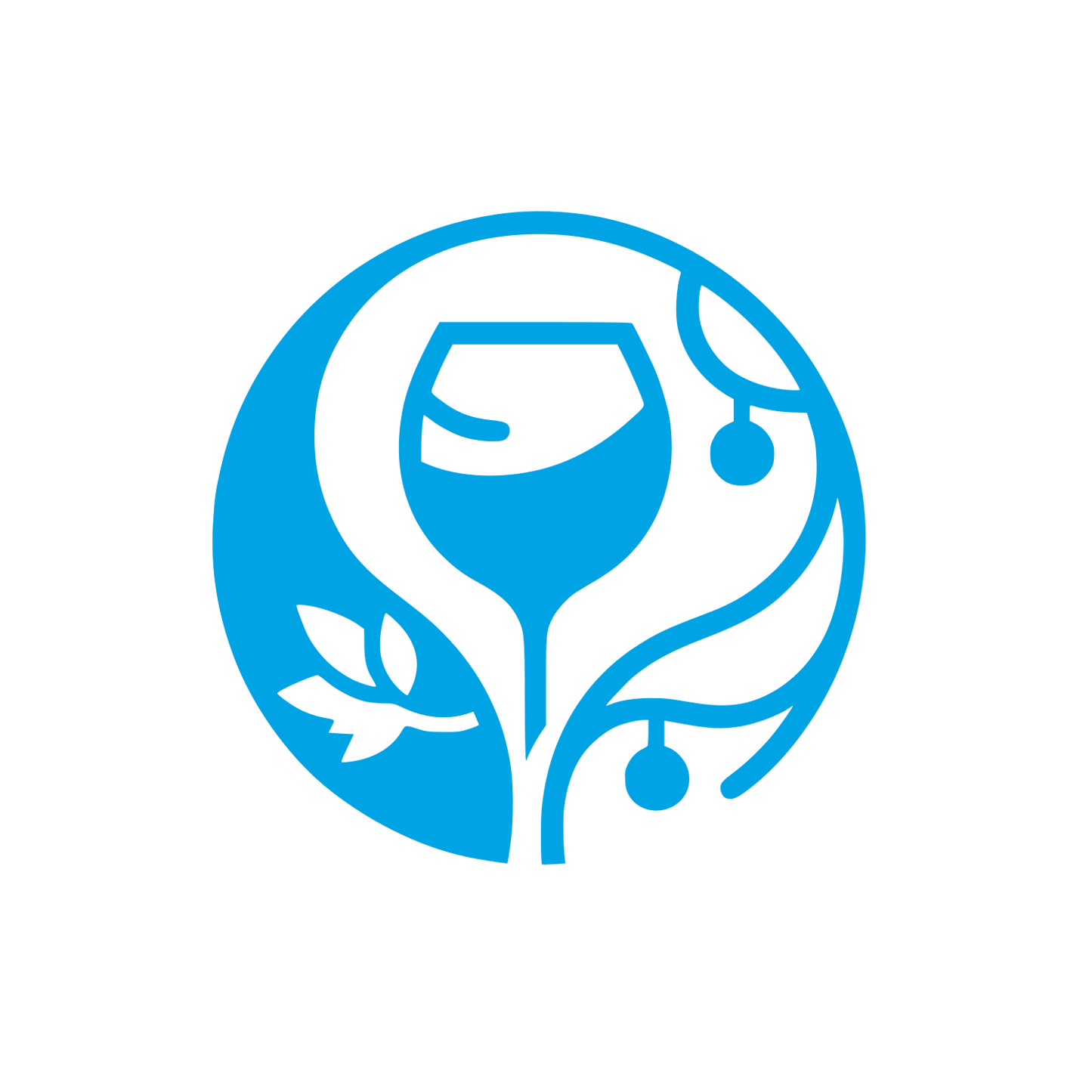 Wine Themed Logo #00a3e4