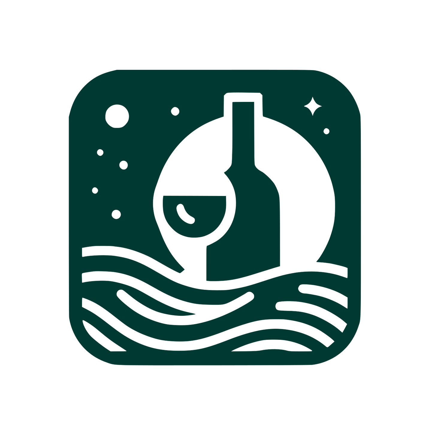 Bottle Wine Logo #003932