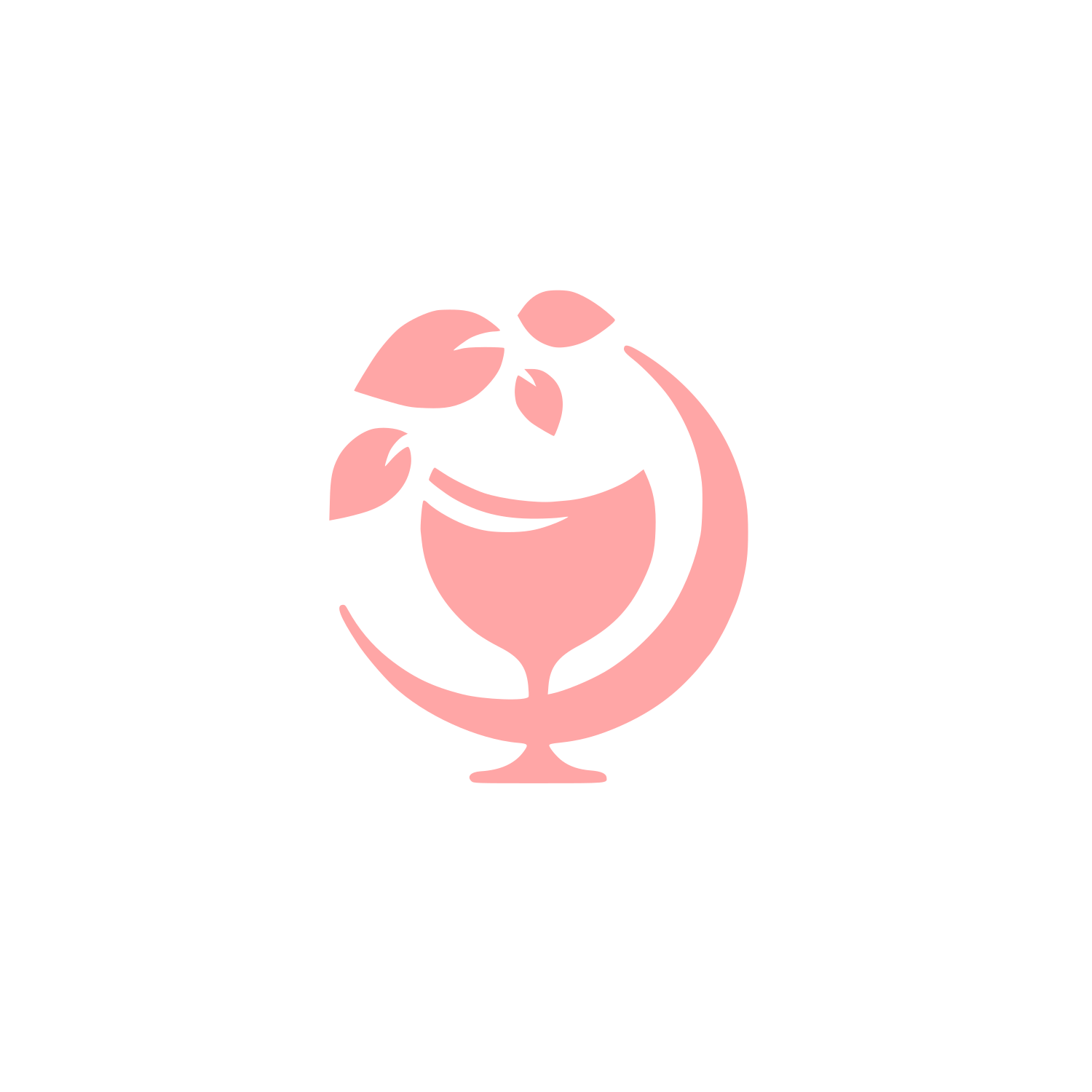 Environmental Globe Logo #ffa6a6